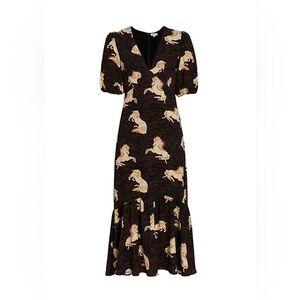 Rhode Ester Dress in the Shetland Pony Brown Stone